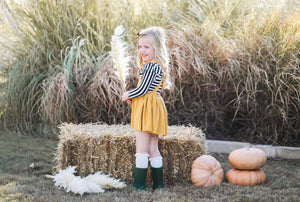 Denise Black & White Ruffle Tee