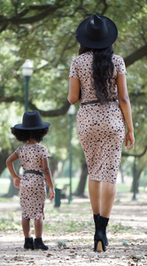 Danielle Mommy + Me Tee Shirt Maxi Dress  (Safari Pebble)