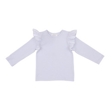 Load image into Gallery viewer, Denise White Ruffle Tee
