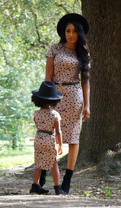 Danielle Mommy + Me Tee Shirt Maxi Dress  (Safari Pebble)