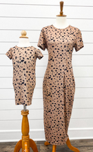 Load image into Gallery viewer, Danielle Mommy + Me Tee Shirt Maxi Dress  MINI (Safari Pebble)
