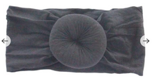 Load image into Gallery viewer, Black Nylon Turban Style Headwrap
