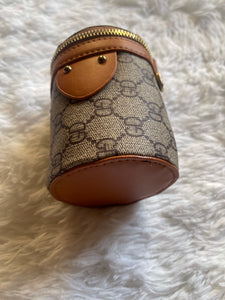 Tan GG bucket purse